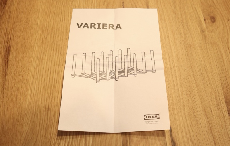 IKEAのVARIERAの説明書の画像